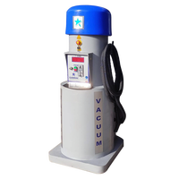 Machine de lavage de voitures électrique à monnayeur en libre-service, aspiration 6500 L/min, moteur 1000-1500 W, seau à poussière en acier inoxydable 60 L, réglable