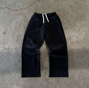 Chándal Vintage de algodón 100% pesado para hombre, sudadera con capucha y lavado ácido Sunfade, conjunto de pantalones de chándal acampanados, estilo informal tejido para invierno - Product Image 6