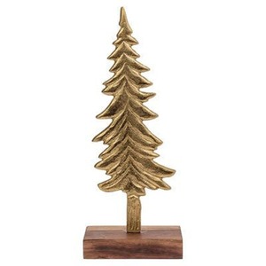 Arbre de Noël en bois rustique pièce décorative artisanale pièce maîtresse de vacances pour le décor saisonnier de Table de salon - Product Image 2