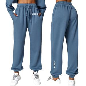 Women's High Waist Sports Sweatpants Loose Straight Waist with Casual <b>Cuffed</b> <b>Jogger</b> Flat Front Style for Winter Commuting - Product Image 5