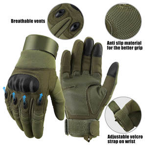 Guantes de carreras de motos de cuero genuino para hombre, ropa deportiva larga con pantalla táctil para uso en exteriores, guantes de carreras protectores - Product Image 4