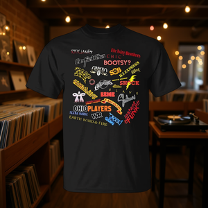 T-shirt classica vintage per amanti della musica, stile retrò, con un tocco di funky - per i fan e gli amanti della musica - Product Image 3