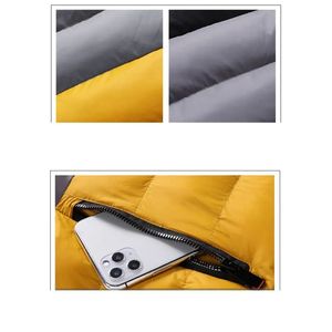 Chaqueta de Plumón con Capucha, Plegable, Ligera, Resistente al Agua, Estilo Bomber, para Hombre, Tallas Grandes, Envío DDP - Product Image 3