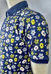 Golf pour hommes de haute qualité pour polos respirant séchage rapide Slim Fit 4 Way Stretch Full Print Knit Made in VN Polyester Spandex - Product Image 2