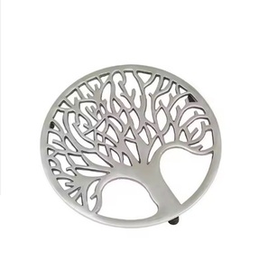 Posavasos de Metal redondo de 8cm al por mayor, posavasos para aperitivos, platos, taza de café, platillo, posavasos de Metal de Color púrpura diario - Product Image 5