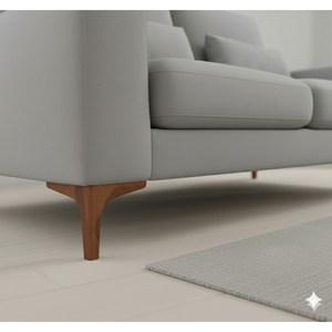 Patas de Muebles de Plástico en Forma de T de 12 cm, Color Marrón, Resistentes, para Sofá, Armario, Mueble de TV, Sala de Estar, Hechas en Turquía - Product Image 6