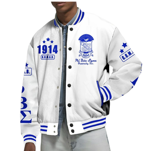 Iota Phi Theta 1963 vie grecque Camouflage broderie varsity veste marron or fraternité vêtements classique hiver collège - Product Image 4