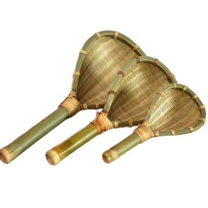 Égouttoir en bambou tissé vietnamien en gros, meilleur choix, égouttoir de cuisine en bambou avec poignée pour la préparation des aliments - Product Image 1