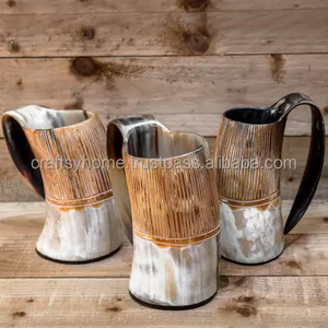 Unique Design Buffalo Horn Mug Reasonable Rate Fashionable Luxury <b>Light</b> Weight Buffalo Horn Mug - Product Image 5