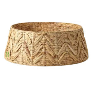 Collier d'arbre détachable en jacinthe d'eau fait à la main en osier naturel jupe d'arbre de Noël pour la décoration de la maison avec quantité minimale de commande bas du Vietnam - Product Image 2