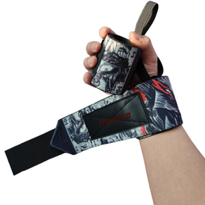 Muñequeras personalizadas con estampado de camuflaje para entrenamiento cruzado y levantamiento de pesas Soporte de gimnasio transpirable para entrenamiento de fuerza de verano - Product Image 4