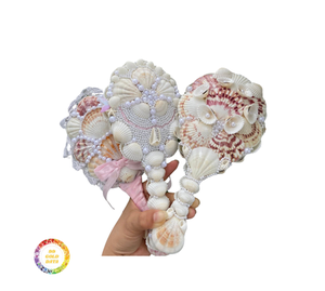 คลิปหนีบผมและกระจกเปลือกหอยเป็นมิตรต่อสิ่งแวดล้อมทำด้วยมือทำจากธรรมชาติสินค้าแปลกใหม่สำหรับเป็นของขวัญและขายส่ง - Product Image 1