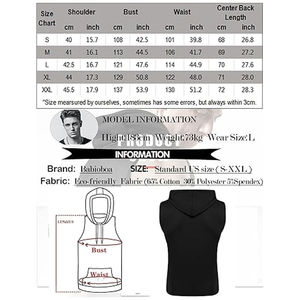 Men's Workout Hooded Tank Tops for Sports Bodybuilding Stringer Muscle Cut Off T Shirt Sleeveless <b>Gym</b> <b>Hoodies</b> Style OEM - Product Image 6