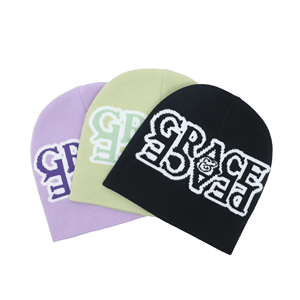 Gorro de Invierno Unisex de Alta Calidad, Acrílico, Tejido Jacquard, con Diseño de Imagen, Bordado a Máquina, Lazo Ajustable, para Viajes y Actividades al Aire Libre - Product Image 1