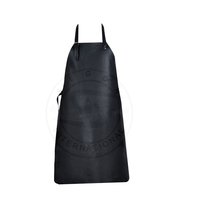 Apron Las Kulit Sapi Satu Potong Tahan Api dengan Pengait Logam, Tali Kulit, dan Gesper Kuningan Ukuran 24x36 24x40