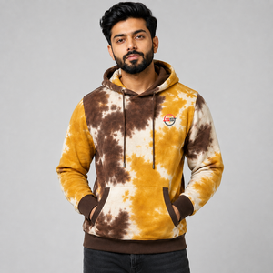Sudadera con Capucha Tie Dye para Hombre, Ropa Casual, Logotipo Personalizado, Sudadera de Felpa de Algodón Suave, Sudadera con Capucha de Moda Urbana para Hombre - Product Image 1
