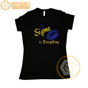 เสื้อยืด Sigma Gamma Rho สำหรับผู้หญิงเสื้อสำหรับสโมสรผ้าฝ้ายเจอร์ซีย์คุณภาพสูงระบายอากาศได้ดี - Product Image 1