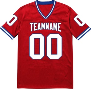 Camiseta de Fútbol Americano Personalizada con Colores y Nombre/Número del Equipo, Talla Grande para Hombre, con Mangas Cortas y Tela Transpirable - Product Image 1