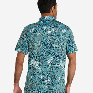 Camiseta de Golf para Polo de talla grande para hombre, Jersey ligero de manga corta con patrón sólido, cómodo, transpirable para grandes salidas de verano - Product Image 3