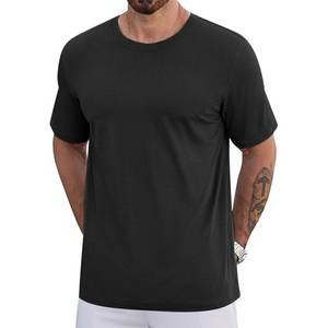 T-shirt décontracté pour homme, col en V, manches courtes, tricoté, 100% coton, respirant, séchage rapide, style hip-hop, tendance - Product Image 6