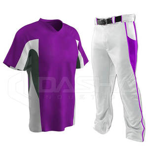 Uniforme de Béisbol Personalizado al por Mayor, Conjunto Transpirable de Secado Rápido, Jersey y Pantalones 100% Poliéster, Diseño Elegante, Tallas Grandes Disponibles - Product Image 5