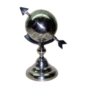 Antique Design Metal <b>Globe</b> With Metal Base Decorative Desktop Metal <b>Globe</b> With Indian Handicraft Item Home Decor High Quality - Product Image 4