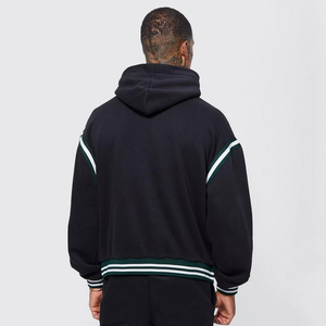 Ropa de calle de alta calidad Sudadera con capucha personalizada Fleece Blank Zip Up Vintage Doble capa Lavado con ácido Sun Faded Bolsillos desgastados Sudaderas con capucha - Product Image 1