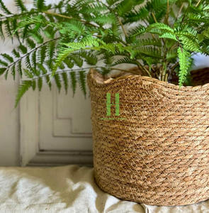 Producto caliente Seagrass Woven Flower Pot Decoración Habitación Variedad de macetas y jardineras de color Diseño OEM Personalizado Vietnam - Product Image 3