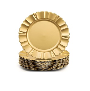 Plaque de charge en laiton antique fleur martelée design plaque en or poli brillant plaque de chargeur en laiton à bas prix - Product Image 6