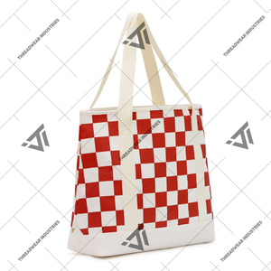 Custom Greek Delta | Sigma | Theta Sorority Clothing <b>Nylon</b> Striped <b>Tote</b> <b>Bag</b> Greek Paraphernalia Greek Paraphernalia - Product Image 2