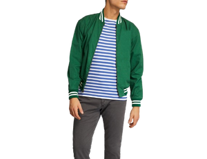 Chaqueta Bomber de Alta Calidad con Logotipo Personalizado, Estilo Casual Urbano, Forro de Satén Transpirable, para Invierno, Tallas Grandes, Venta al Por Mayor - Product Image 5