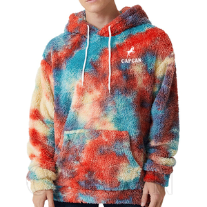 Best Selling Sherpa <b>Fur</b> <b>Lined</b> Multi-Color <b>Hoodie</b> with Embroidery Warm Fluffy Winter Style for Custom Pattern - Product Image 3