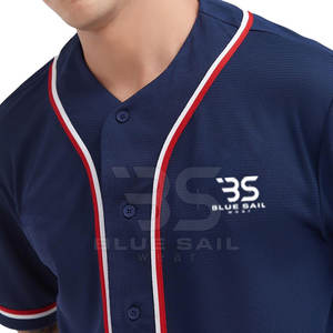 Tissu respirant de maillot de baseball d'équipe sportive de qualité supérieure avec maillot de baseball personnalisé de conception personnalisée - Product Image 6