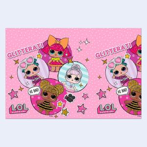 Nappe rectangulaire en plastique Lol Surprise Cartoon 1,2x1,8m pour décoration de fête, lot de 2 - Product Image 1