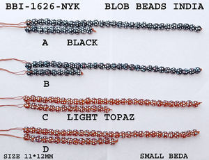 Cuentas de vidrio sueltas multicolores de alta calidad cuentas de vidrio de Murano punteadas cuentas de vidrio de Murano hechas a mano de La India - Product Image 5