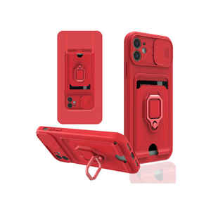 Coque en silicone liquide premium Netzy SAFA Pelit Series pour iPhone 11 Rouge Housse de protection pour téléphone portable élégante Promax 14 Plus - Product Image 1