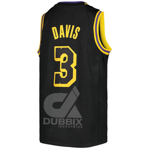 Maillot de basket-ball personnalisé pour hommes en gros, de haute qualité, respirant, vêtements de sport avec impression 23, ensemble noir - Product Image 5
