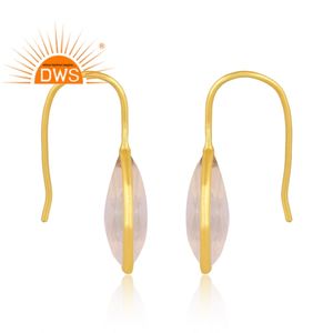 ต่างหูพลอยอเมทิสต์สีเขียวธรรมชาติชุบทอง18K ทำจากเงินสเตอร์ลิงเครื่องประดับตามสั่งสำหรับผู้หญิง - Product Image 3