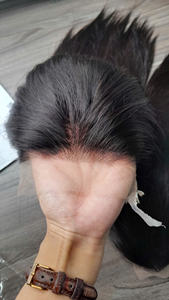 10 pouces vietnamien luxe sans colle perruque os droit couleur naturelle cheveux vierges humains produits de cheveux naturels pour les femmes noires - Product Image 3