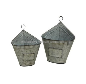Decoración del hogar, maceta de metal de hierro, nuevo diseño hecho a mano, decoración de pared para el hogar y el jardín, maceta, restaurante de Hotel a precio barato - Product Image 4