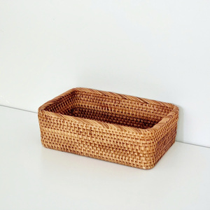 Juego de 3 cestas de ratán natural para decoración de vajilla Almacenamiento de cocina Organizador de cocina - Product Image 4
