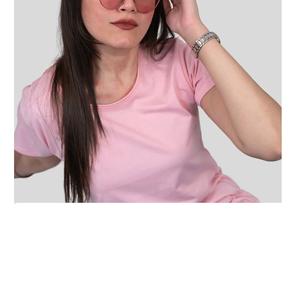 Vente en gros 2025 été femmes Simple T-shirt décontracté ample col rond femmes mode T-shirt fournisseur de BD - Product Image 6