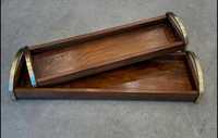 Aanpasbare rechthoekige decoratieve taartplateau, milieuvriendelijke houten schaal voor thuis, restaurant, hotel, bruiloft, klassieke nieuwste kleur