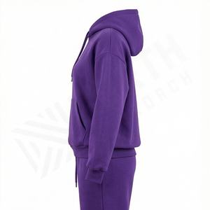 Conjunto Deportivo de Invierno para Mujer, Personalizable, Talla Grande, Sudadera Transpirable con Capucha, Pantalones Deportivos con Logotipo Estampado, Ropa Deportiva para Gimnasio - Product Image 3