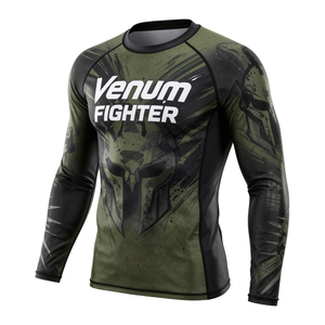 Rashguard Personalizado, Diseño de Última Moda, Ecológico, de Secado Rápido, Spandex, Poliéster, Venum Fighter, Superventas - Product Image 1