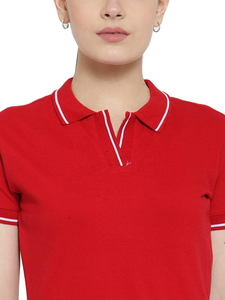 2025 dernier style polos pour femmes sur mesure bas quantité minimale de commande polos pour femmes couleur unie - Product Image 2