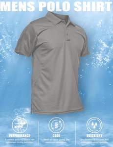 Polos de vêtements de travail d'entreprise Chemises polo pour hommes en coton et polyester mélangés avec logo personnalisé Chemises polo uniformes Usine Fabricant OEM - Product Image 4