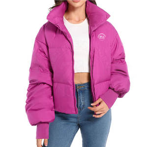 Chaqueta Acolchada de Manga Larga para Mujer, Nueva Llegada de Fábrica, Logotipo Personalizado, Transpirable, Ligera, Talla Grande, Chaqueta de Invierno - Product Image 4