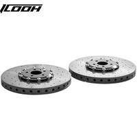 ICOOH Gen 2 Cakram Rem Keramik Karbon Ukuran Standar OEM Motorsport untuk Mercedes GLC63 A8 Cayman