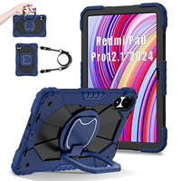 Funda Resistente de Silicona con Soporte Giratorio para Tablet Xiaomi Redmi Pad Pro 12.1 Pulgadas POCO Pad 12.1 Pulgadas 2024